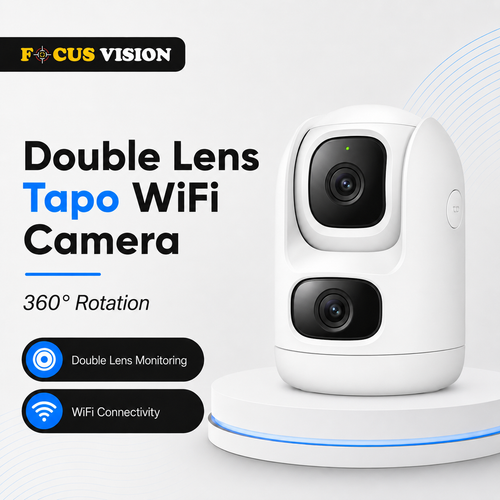 Double Lens Tapo WiFi Camera 360 degree rotation