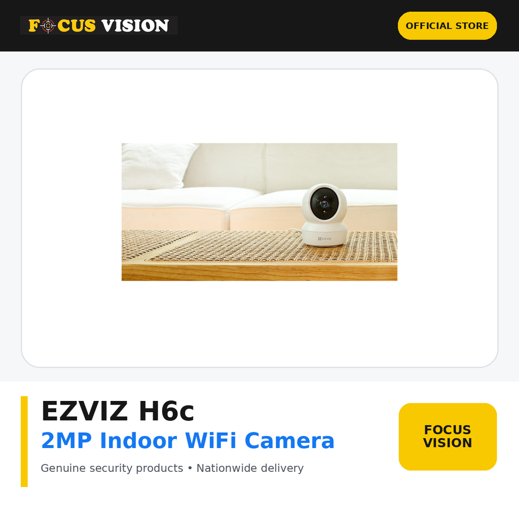 EZVIZ H6c 2MP Indoor WiFi Camera - Focus Vision product image
