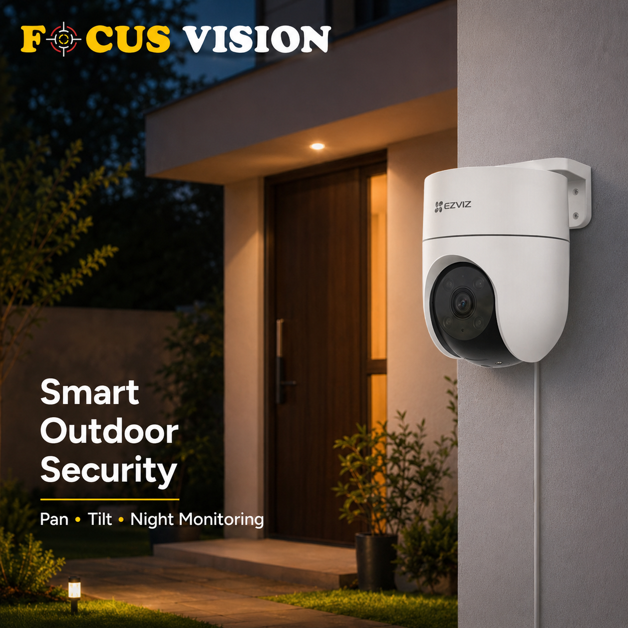 EZVIZ H8c Outdoor Pan & Tilt WiFi Camera - Focus Vision features