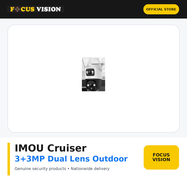 IMOU Cruiser 3+3MP Dual Lens Outdoor WiFi Camera - Focus Vision product image