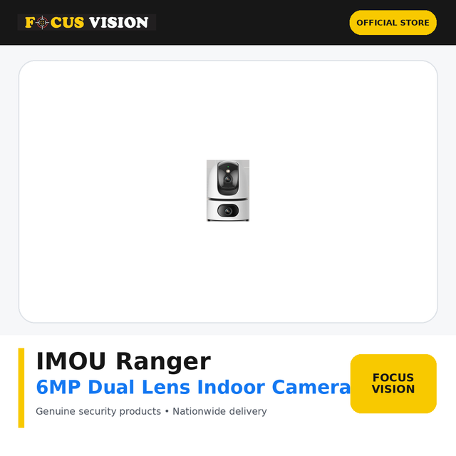 IMOU Ranger 6MP Dual Lens Indoor WiFi Camera - Focus Vision product image