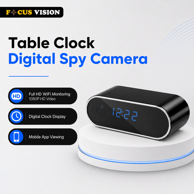 Table Clock Digital Spy Camera Full HD WiFi main product image
